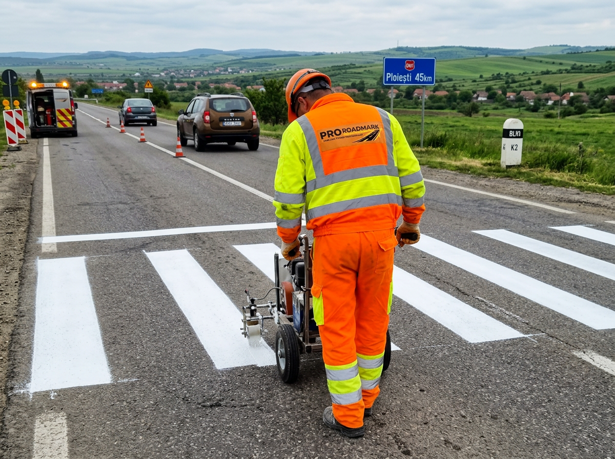 Realizare trecere de pietoni pe un drum național
